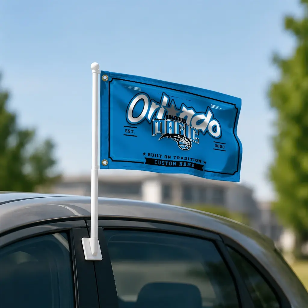 Orlando Magic House Flag Customized Ornate Border Blue Latest Model Orlando Magic House Flag Customized Ornate Border Blue Latest Model