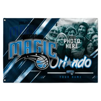 Orlando Magic House Flag Personalized Diagonal Stripes Blue Best Selling