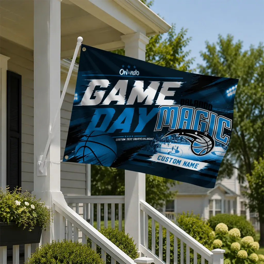 Orlando Magic House Flag Personalized Energy Brushstrokes Blue New Arrival Orlando Magic House Flag Personalized Energy Brushstrokes Blue New Arrival
