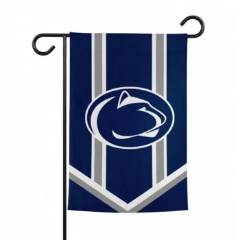 Penn State Nittany Lions Garden Flag Custom Chevron Stripes Blue Best Selling