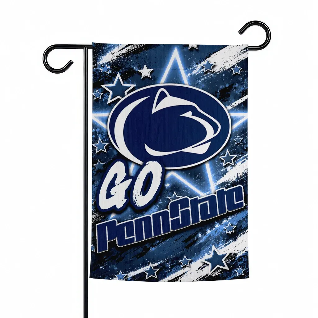 Penn State Nittany Lions Garden Flag Customized Glowing Star Blue Best Selling Penn State Nittany Lions Garden Flag Customized Glowing Star Blue Best Selling