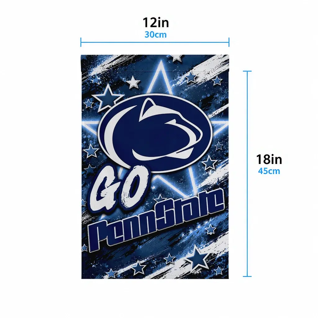 Penn State Nittany Lions Garden Flag Customized Glowing Star Blue High Quality Penn State Nittany Lions Garden Flag Customized Glowing Star Blue High Quality