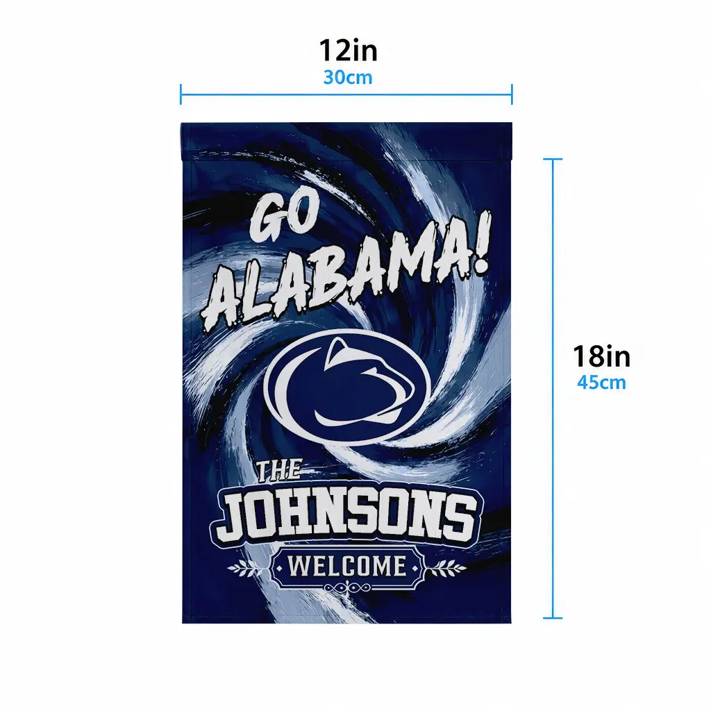 Penn State Nittany Lions Garden Flag Customized Swirl Vortex Blue High Quality Penn State Nittany Lions Garden Flag Customized Swirl Vortex Blue High Quality