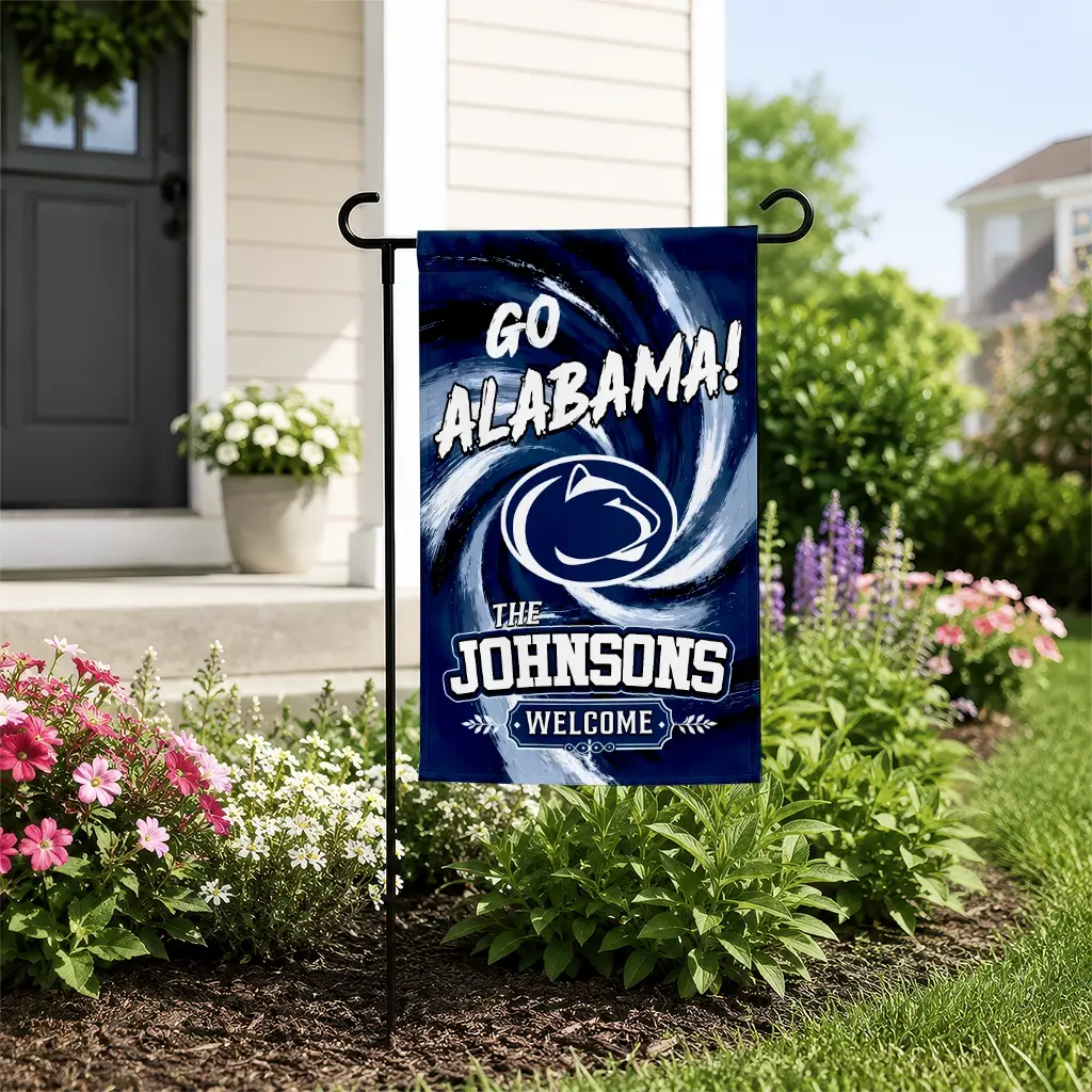 Penn State Nittany Lions Garden Flag Customized Swirl Vortex Blue New Arrival Penn State Nittany Lions Garden Flag Customized Swirl Vortex Blue New Arrival
