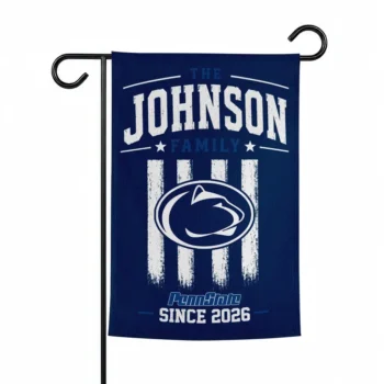Penn State Nittany Lions Garden Flag Personalized Distressed Stripes Blue Best Selling