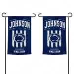 Penn State Nittany Lions Garden Flag Personalized Distressed Stripes Blue Best Selling