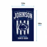 Penn State Nittany Lions Garden Flag Personalized Distressed Stripes Blue Best Selling