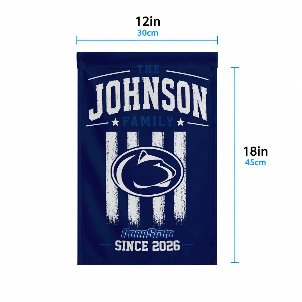 Penn State Nittany Lions Garden Flag Personalized Distressed Stripes Blue High Quality Penn State Nittany Lions Garden Flag Personalized Distressed Stripes Blue High Quality