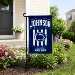 Penn State Nittany Lions Garden Flag Personalized Distressed Stripes Blue Best Selling