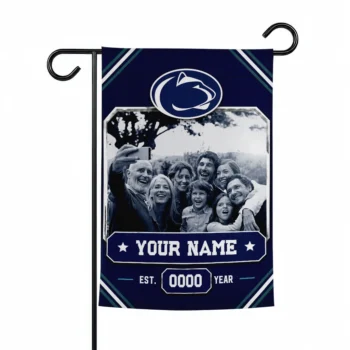 Penn State Nittany Lions Garden Flag - Personalized Photo Frame Blue