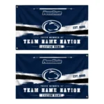 Penn State Nittany Lions House Flag Custom Brushed Streaks Blue Best Selling