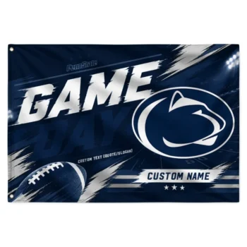 Penn State Nittany Lions House Flag Customized Action Streaks Blue Best Selling