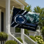 Penn State Nittany Lions House Flag Customized Diagonal Stripes Blue Best Selling