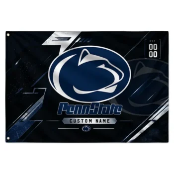Penn State Nittany Lions House Flag Personalized Speed Slashes Blue Best Selling