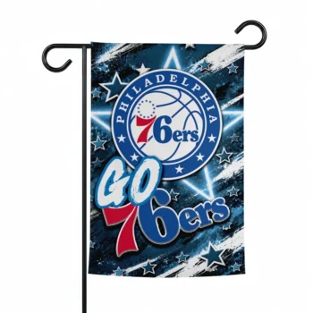 Philadelphia 76ers Garden Flag Custom Glowing Star Blue Best Selling