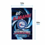 Philadelphia 76ers Garden Flag Custom Swirl Vortex Blue Best Selling