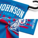 Philadelphia 76ers Garden Flag Customized Distressed Stripes Blue Best Selling