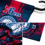 Philadelphia 76ers Garden Flag Customized Laurel Wreath Blue Best Selling