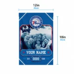 Philadelphia 76ers Garden Flag Customized Photo Frame Blue Best Selling