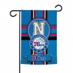 Philadelphia 76ers Garden Flag Personalized Circle Medallion Blue Best Selling