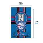 Philadelphia 76ers Garden Flag Personalized Circle Medallion Blue Best Selling