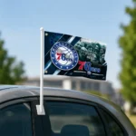 Philadelphia 76ers House Flag Custom Diagonal Stripes Blue Best Selling