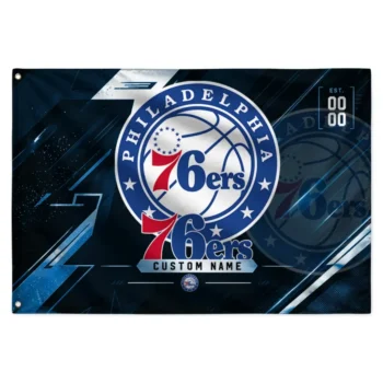 Philadelphia 76ers House Flag Customized Speed Slashes Blue Best Selling
