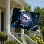 Philadelphia 76ers House Flag Customized Speed Slashes Blue Best Selling