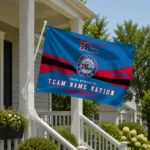 Philadelphia 76ers House Flag Personalized Brushed Streaks Blue Best Selling