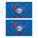 Philadelphia 76ers House Flag Personalized Ornate Border Blue Best Selling