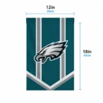 Philadelphia Eagles Garden Flag Custom Chevron Stripes Green Best Selling