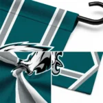 Philadelphia Eagles Garden Flag Custom Chevron Stripes Green Best Selling