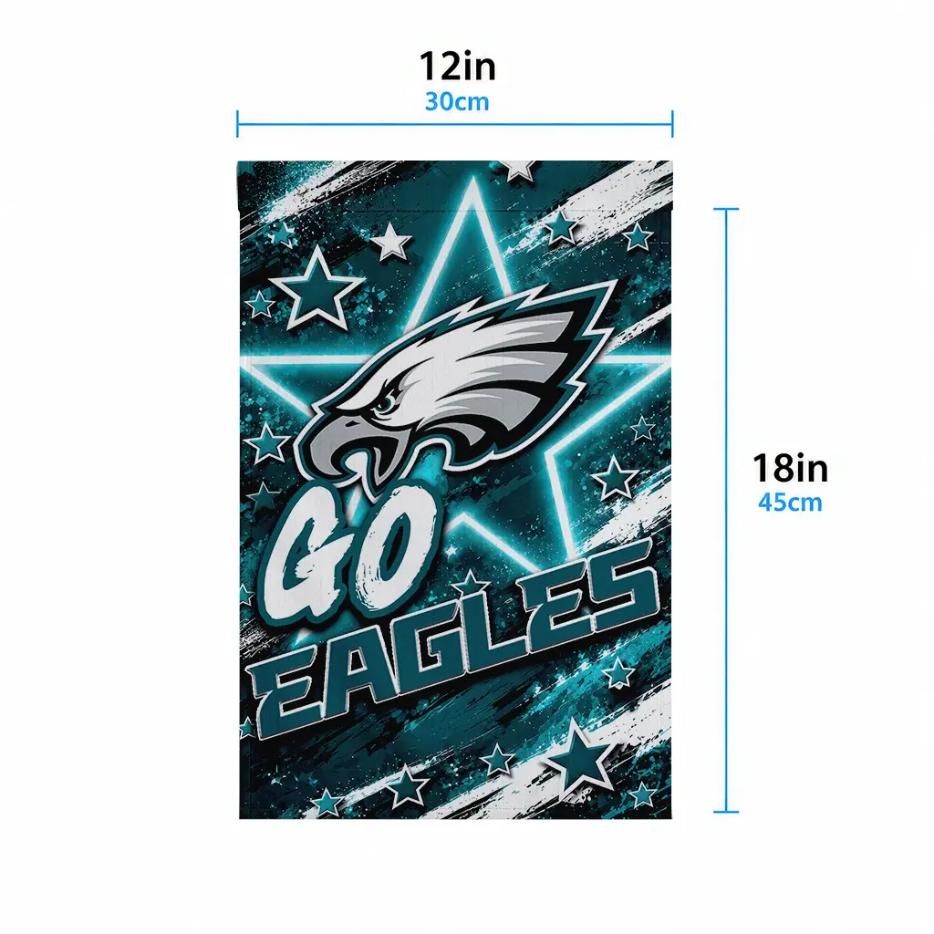 Philadelphia Eagles Garden Flag Customized Glowing Star Green High Quality Philadelphia Eagles Garden Flag Customized Glowing Star Green High Quality