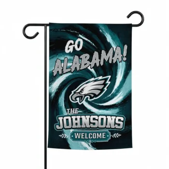 Philadelphia Eagles Garden Flag Customized Swirl Vortex Green Best Selling
