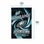 Philadelphia Eagles Garden Flag Customized Swirl Vortex Green Best Selling