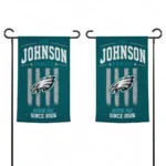 Philadelphia Eagles Garden Flag Personalized Distressed Stripes Green Best Selling