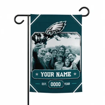 Philadelphia Eagles Garden Flag - Personalized Photo Frame Green