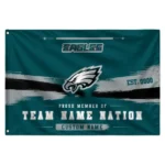 Philadelphia Eagles House Flag Custom Brushed Streaks Green Best Selling
