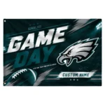 Philadelphia Eagles House Flag Customized Action Streaks Green Best Selling