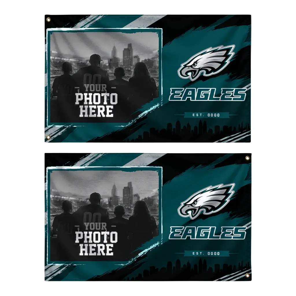 Philadelphia Eagles House Flag Personalized Framed Photo Green Black Fashion Forward Philadelphia Eagles House Flag Personalized Framed Photo Green Black Fashion Forward