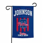 Philadelphia Phillies Garden Flag Custom Distressed Stripes Blue Best Selling