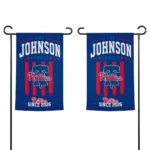 Philadelphia Phillies Garden Flag Custom Distressed Stripes Blue Best Selling