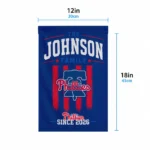 Philadelphia Phillies Garden Flag Custom Distressed Stripes Blue Best Selling