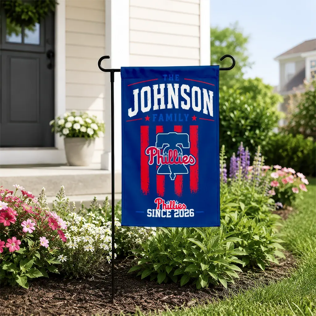 Philadelphia Phillies Garden Flag Custom Distressed Stripes Blue New Arrival Philadelphia Phillies Garden Flag Custom Distressed Stripes Blue New Arrival