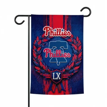 Philadelphia Phillies Garden Flag Custom Laurel Wreath Blue Best Selling