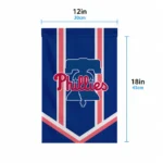 Philadelphia Phillies Garden Flag Customized Chevron Stripes Blue Best Selling