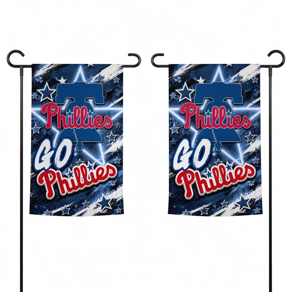 Philadelphia Phillies Garden Flag Personalized Glowing Star Blue Fashion Forward Philadelphia Phillies Garden Flag Personalized Glowing Star Blue Fashion Forward