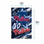 Philadelphia Phillies Garden Flag Personalized Glowing Star Blue Best Selling