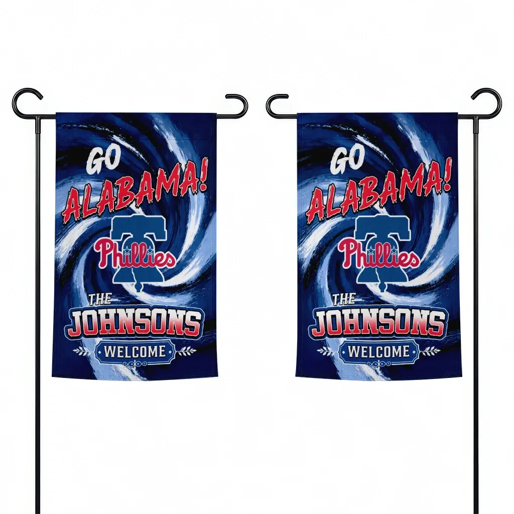 Philadelphia Phillies Garden Flag Personalized Swirl Vortex Blue Fashion Forward Philadelphia Phillies Garden Flag Personalized Swirl Vortex Blue Fashion Forward
