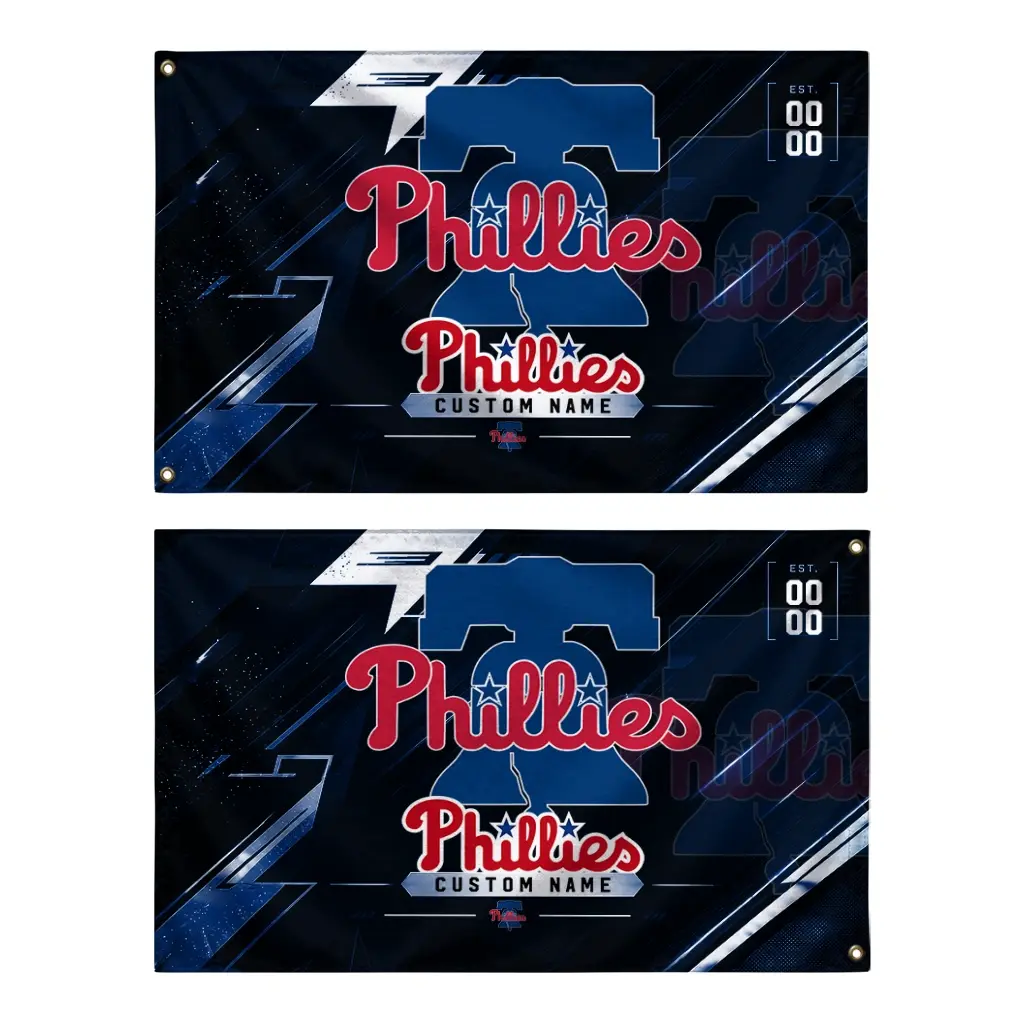 Philadelphia Phillies House Flag Custom Speed Slashes Blue Fashion Forward Philadelphia Phillies House Flag Custom Speed Slashes Blue Fashion Forward